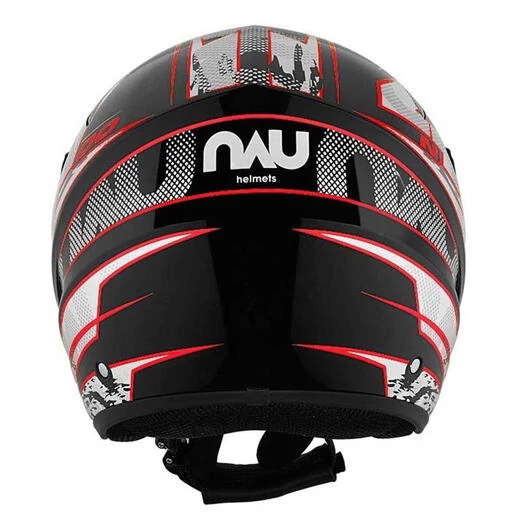 NAU N400 Overnet Open Face Helmet Красно-черный