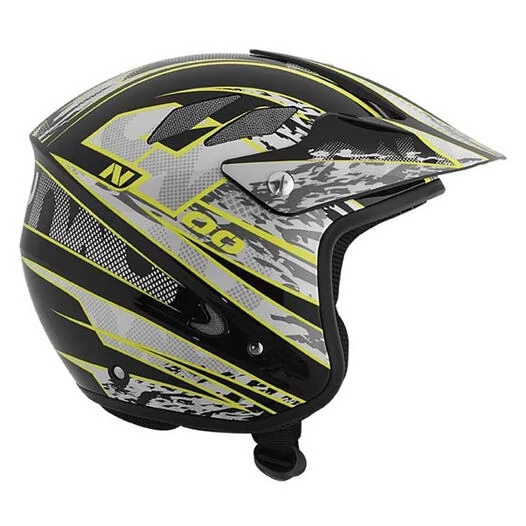 NAU N400 Overnet Open Face Helmet Черно-желтый