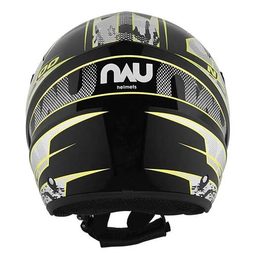 NAU N400 Overnet Open Face Helmet Черно-желтый