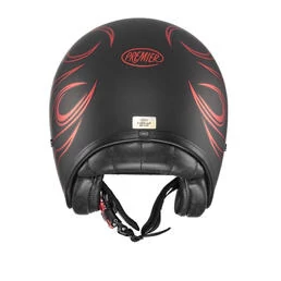 PREMIER HELMETS 23 Vintage FR BM 22.06 Open Face Helmet Красно-черный