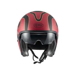 PREMIER HELMETS 23 Vintage FR 2 BM 22.06 Open Face Helmet Красно-черный