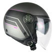 SKA-P 1SHG Zen City Open Face Helmet Anthracite / Fluo Pink (размер: l)