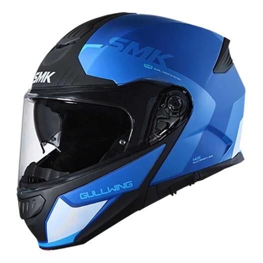SMK Gullwing Kresto Modular Helmet Glossy Blue / Black / White