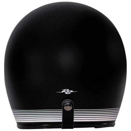 RUSTY STITCHES Fonzie Open Face Helmet Matt Black / White