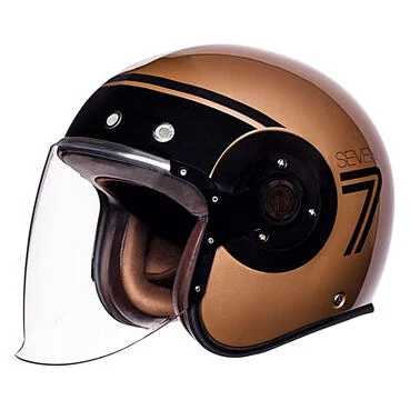 SMK Retro Seven Open Face Helmet Золотой / Черный