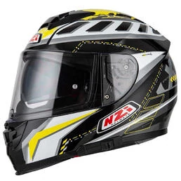 NZI Eurus 2 Duo Full Face Helmet Matt Project Black / White / Yellow