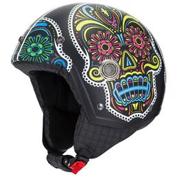 NZI Tonup Open Face Helmet Matt Survival