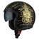 NZI Rolling 4 Sun Open Face Helmet Glossy Tank Gold