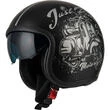 NZI Rolling 4 Sun Open Face Helmet Matt Bello Silver