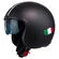 NZI Rolling 4 Sun Open Face Helmet Matt Flusso Nero
