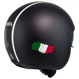NZI Rolling 4 Sun Open Face Helmet Matt Flusso Nero