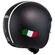 NZI Rolling 4 Sun Open Face Helmet Matt Flusso Nero