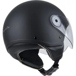 NZI Vintage 3 Open Face Helmet Matt Matt Black