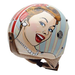 NZI Tonup Open Face Helmet Glossy Chica Bonita