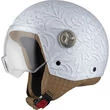 NZI Zeta 2 Open Face Helmet Matt Brocado White (размер: s)