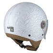 NZI Zeta 2 Open Face Helmet Matt Brocado White