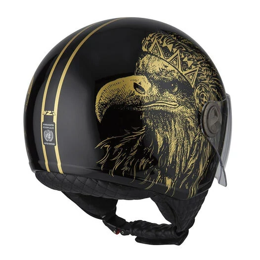 NZI Zeta 2 Open Face Helmet Matt Boss Gold