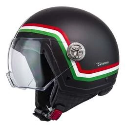 NZI Zeta 2 Open Face Helmet Matt Eterno Nero
