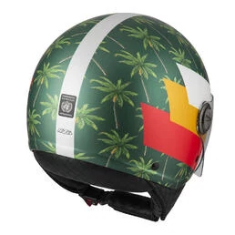 NZI Zeta 2 Open Face Helmet Matt Palm Beach Musgo