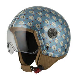 NZI Zeta 2 Open Face Helmet Matt Flor Blue