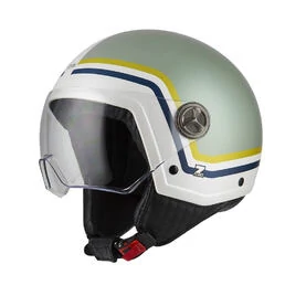 NZI Zeta 2 Open Face Helmet Matt Profile Pistacho