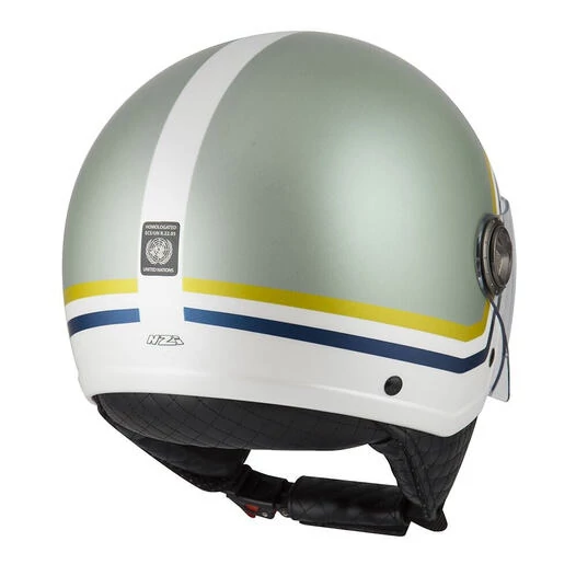 NZI Zeta 2 Open Face Helmet Matt Profile Pistacho