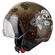 NZI Zeta 2 Open Face Helmet Skull ´N Roses