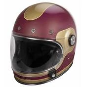 STORMER Origin Solid Full Face Helmet Burgundy / Gold / Pearl