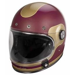 STORMER Origin Solid Full Face Helmet Burgundy / Gold / Pearl