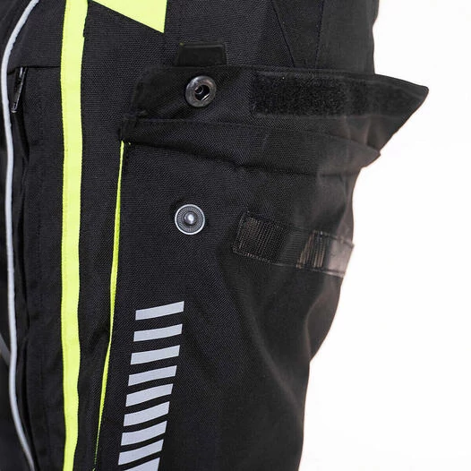 GMS EVEREST Touring Motorcycle Pants Black Anthracite Yellow