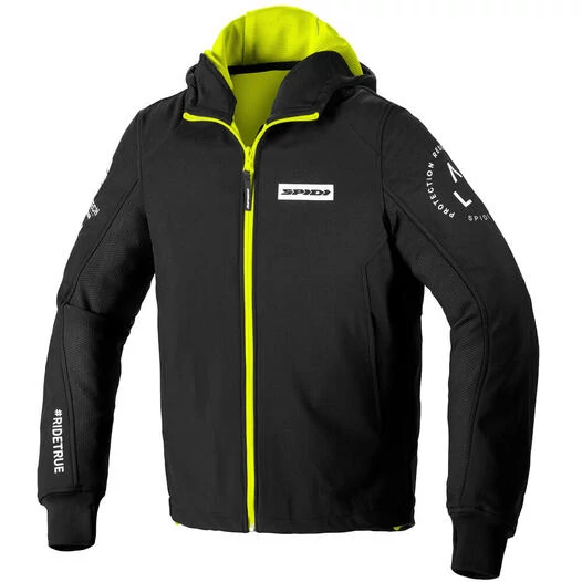 Spidi худи Armor Evo мотокуртка Black Fluo Yellow Черный