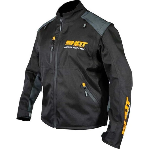 Enduro Shot CONTACT ASSAULT Motorcycle Jacket Black Orange