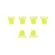 Alpinestars Snap Buckles Set Bionic 10/7 Yellow Желтый