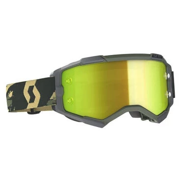 Scott Fury Goggle Camo Kaki Lens Yellow Зеленый