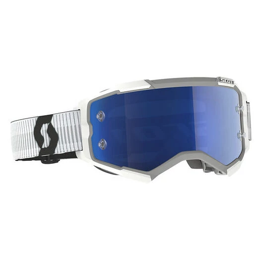 Scott Fury Goggle White Blue Chrome Белый