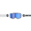 Scott Fury Goggle White Blue Chrome Белый