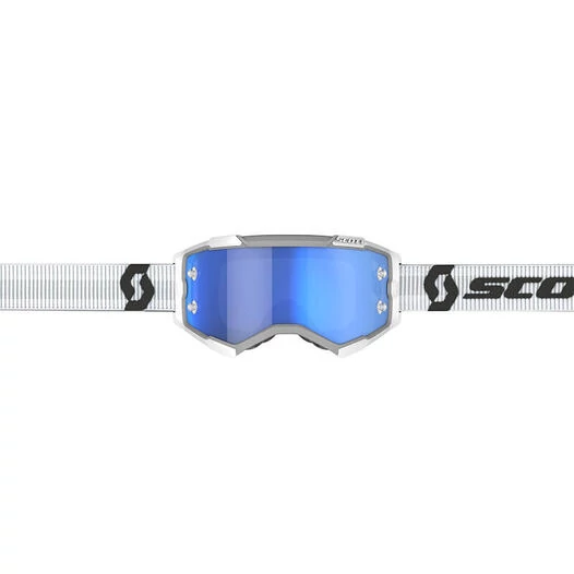 Scott Fury Goggle White Blue Chrome Белый