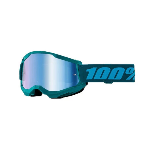 100% Strata 2 Stone Goggle Mirrored Blue Синий