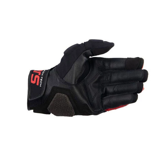 Alpinestars Halo Leather Gloves Black White Red Красный