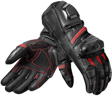 Motorcycle Leather мотоперчатки Racing Rev'it LEAGUE Black Gray
