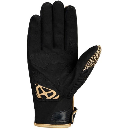 Ixon IXFLOW KNIT Lady Summer Motorcycle Gloves Black Gold