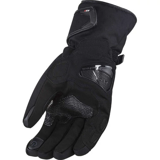 LS2 Snow WP Black Winter Motorcycle Gloves