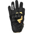 GMS CURVE Leather Motorcycle мотоперчатки Black Yellow