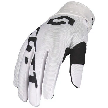 Scott 450 Fury мотоперчатки Black White Белый