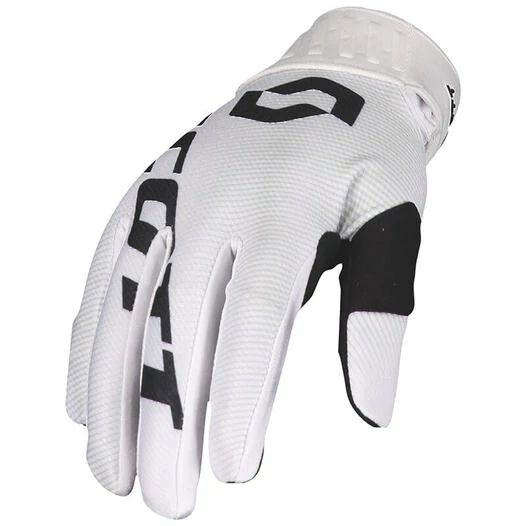 Scott 450 Fury мотоперчатки Black White Белый