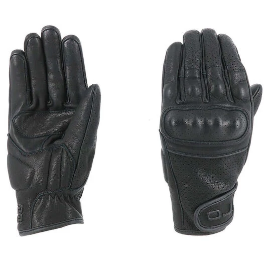 Oj Atmospheres STONE Black Summer Leather Motorcycle мотоперчатки