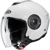 Hjc i40N Solid Pearl White Motorcycle Jet Мотошлем