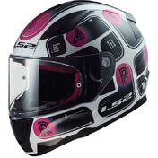 Full Face Motorcycle Мотошлем Ls2 FF353 RAPID BRICK Black Pink