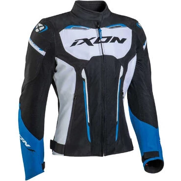 Ixon STRIKER AIR WP LADY Woman Motorcycle мотокуртка Black White Blue
