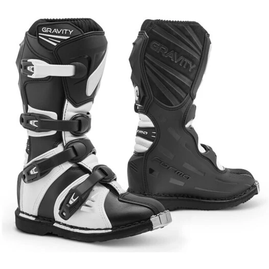 Moto Cross Enduro Kids' мотоботинки GRAVITY Black White (размер: 37)